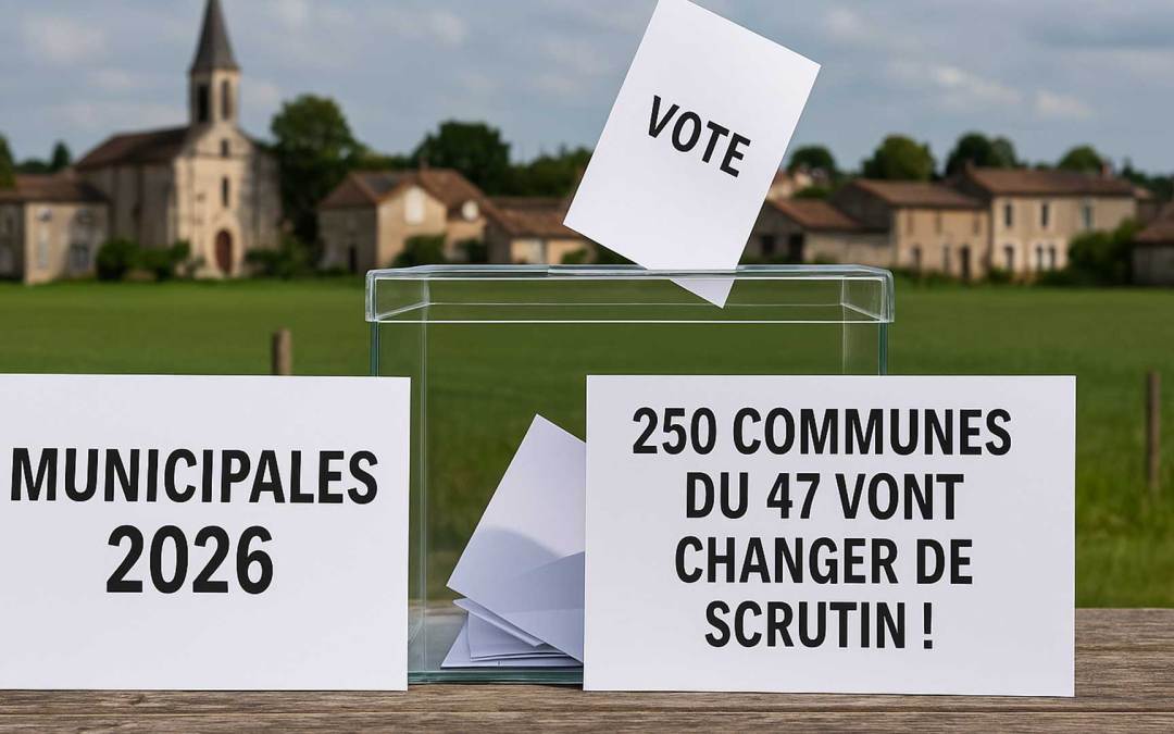 Municipales 2026 : 250 communes du 47 vont changer de scrutin !